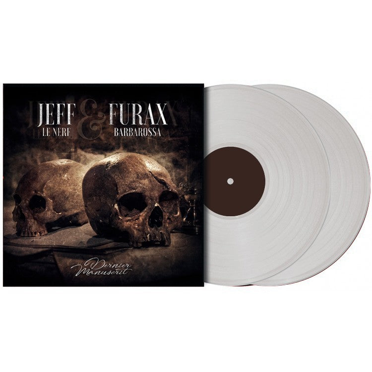JEFF LE NERF X FURAX BARBAROSSA "DERNIER MANUSCRIT" DOUBLE VINYLE SPÉCIALE ÉDITION COULEUR GRIS OPAQUE
